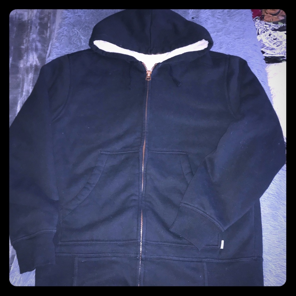 💕really nice and warm men’s faux fur lined zip up